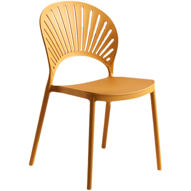 Modern Plastic Windsor Back Side Chair 33"H Dining Chair for Restaurant Clearhalo ' kitchen&dining_furn' 'Dining Chairs' 'Dining Tables & Seating' 'dining_chair' 'furn' 'furn_dining_chair' 'Furniture' 'furniture_dining_chair' 'Kitchen & Dining Furniture' 'kitchen' 3540137