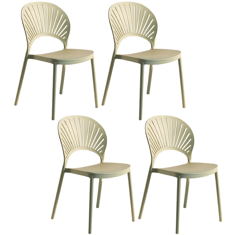 Modern Plastic Windsor Back Side Chair 33"H Dining Chair for Restaurant Light Green 4 Piece Set Clearhalo ' kitchen&dining_furn' 'Dining Chairs' 'Dining Tables & Seating' 'dining_chair' 'furn' 'furn_dining_chair' 'Furniture' 'furniture_dining_chair' 'Kitchen & Dining Furniture' 'kitchen' 3540141