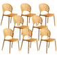 Modern Plastic Windsor Back Side Chair 33"H Dining Chair for Restaurant Ginger 8 Piece Set Clearhalo ' kitchen&dining_furn' 'Dining Chairs' 'Dining Tables & Seating' 'dining_chair' 'furn' 'furn_dining_chair' 'Furniture' 'furniture_dining_chair' 'Kitchen & Dining Furniture' 'kitchen' 3540156