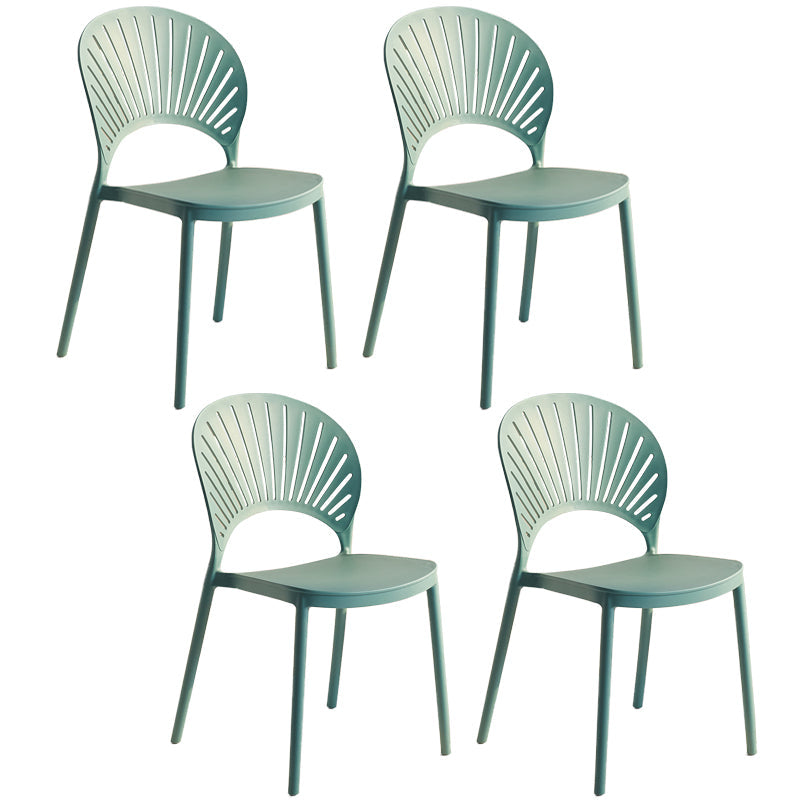 Modern Plastic Windsor Back Side Chair 33"H Dining Chair for Restaurant Blue 4 Piece Set Clearhalo ' kitchen&dining_furn' 'Dining Chairs' 'Dining Tables & Seating' 'dining_chair' 'furn' 'furn_dining_chair' 'Furniture' 'furniture_dining_chair' 'Kitchen & Dining Furniture' 'kitchen' 3540164