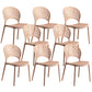 Modern Plastic Windsor Back Side Chair 33"H Dining Chair for Restaurant Khaki 8 Piece Set Clearhalo ' kitchen&dining_furn' 'Dining Chairs' 'Dining Tables & Seating' 'dining_chair' 'furn' 'furn_dining_chair' 'Furniture' 'furniture_dining_chair' 'Kitchen & Dining Furniture' 'kitchen' 3540169