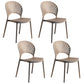Modern Plastic Windsor Back Side Chair 33"H Dining Chair for Restaurant Grey 4 Piece Set Clearhalo ' kitchen&dining_furn' 'Dining Chairs' 'Dining Tables & Seating' 'dining_chair' 'furn' 'furn_dining_chair' 'Furniture' 'furniture_dining_chair' 'Kitchen & Dining Furniture' 'kitchen' 3540170