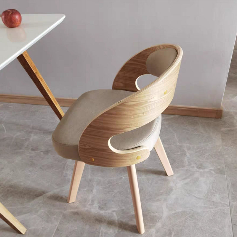 Contemporary Swivel Side Dining Room Chair Open Back Chair for Home Use Clearhalo ' kitchen&dining_furn' 'Dining Chairs' 'Dining Tables & Seating' 'dining_chair' 'furn' 'furn_dining_chair' 'Furniture' 'furniture_dining_chair' 'Kitchen & Dining Furniture' 'kitchen' 3540189