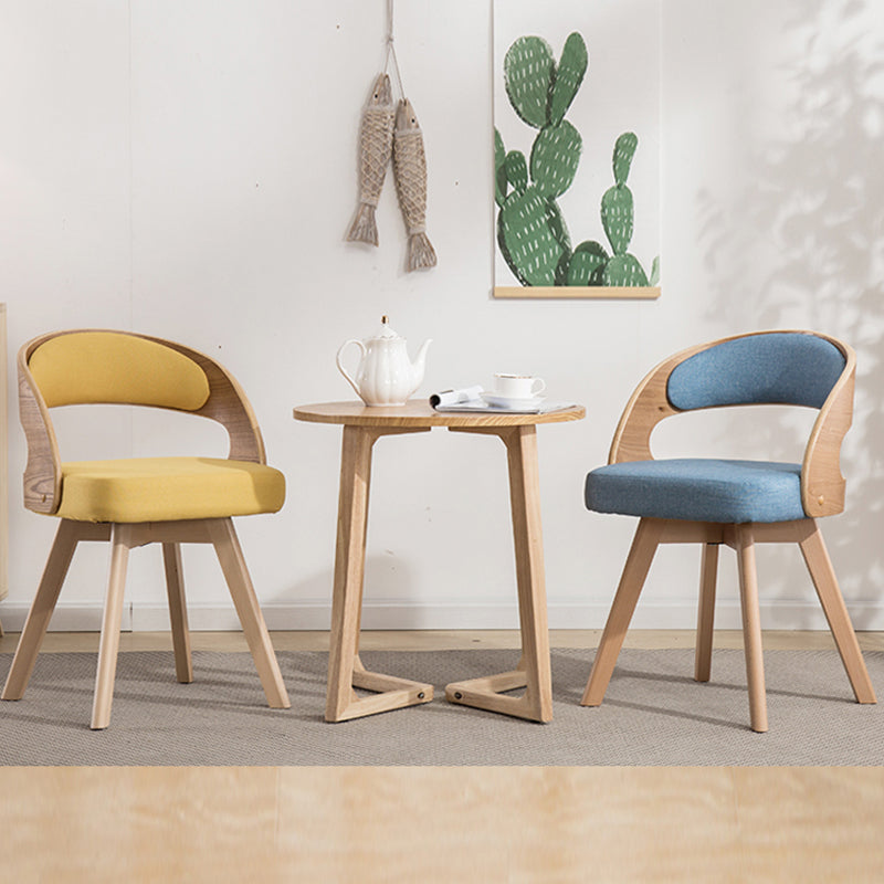 Contemporary Swivel Side Dining Room Chair Open Back Chair for Home Use Clearhalo ' kitchen&dining_furn' 'Dining Chairs' 'Dining Tables & Seating' 'dining_chair' 'furn' 'furn_dining_chair' 'Furniture' 'furniture_dining_chair' 'Kitchen & Dining Furniture' 'kitchen' 3540195