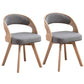 Contemporary Swivel Side Dining Room Chair Open Back Chair for Home Use Grey Fabric 2 Piece Set Clearhalo ' kitchen&dining_furn' 'Dining Chairs' 'Dining Tables & Seating' 'dining_chair' 'furn' 'furn_dining_chair' 'Furniture' 'furniture_dining_chair' 'Kitchen & Dining Furniture' 'kitchen' 3540201
