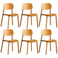 Minimalist Style Stackable Plastic Side Chair Colorful Armless Dining Chairs for Home Use Yellow 6 Piece Set Clearhalo ' kitchen&dining_furn' 'Dining Chairs' 'Dining Tables & Seating' 'dining_chair' 'furn' 'furn_dining_chair' 'Furniture' 'furniture_dining_chair' 'Kitchen & Dining Furniture' 'kitchen' 3540247