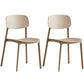 Minimalist Style Stackable Plastic Side Chair Colorful Armless Dining Chairs for Home Use Camel 2 Piece Set Clearhalo ' kitchen&dining_furn' 'Dining Chairs' 'Dining Tables & Seating' 'dining_chair' 'furn' 'furn_dining_chair' 'Furniture' 'furniture_dining_chair' 'Kitchen & Dining Furniture' 'kitchen' 3540248
