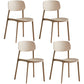 Minimalist Style Stackable Plastic Side Chair Colorful Armless Dining Chairs for Home Use Camel 4 Piece Set Clearhalo ' kitchen&dining_furn' 'Dining Chairs' 'Dining Tables & Seating' 'dining_chair' 'furn' 'furn_dining_chair' 'Furniture' 'furniture_dining_chair' 'Kitchen & Dining Furniture' 'kitchen' 3540249