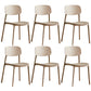 Minimalist Style Stackable Plastic Side Chair Colorful Armless Dining Chairs for Home Use Camel 6 Piece Set Clearhalo ' kitchen&dining_furn' 'Dining Chairs' 'Dining Tables & Seating' 'dining_chair' 'furn' 'furn_dining_chair' 'Furniture' 'furniture_dining_chair' 'Kitchen & Dining Furniture' 'kitchen' 3540250