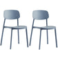 Minimalist Style Stackable Plastic Side Chair Colorful Armless Dining Chairs for Home Use Gray Blue 2 Piece Set Clearhalo ' kitchen&dining_furn' 'Dining Chairs' 'Dining Tables & Seating' 'dining_chair' 'furn' 'furn_dining_chair' 'Furniture' 'furniture_dining_chair' 'Kitchen & Dining Furniture' 'kitchen' 3540254