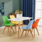 Scandinavian Restaurant Wood Side Chair Colorful Solid Back Dining Chair Clearhalo ' kitchen&dining_furn' 'Dining Chairs' 'Dining Tables & Seating' 'dining_chair' 'Furniture' 'furniture_dining_chair' 'Kitchen & Dining Furniture' 'kitchen' 3540263