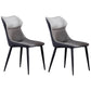 Modern Style Kitchen Dining Side Chair Polyurethane Dining Chair with Carbon Steel Legs Grey 2 Piece Set Clearhalo ' kitchen&dining_furn' 'Dining Chairs' 'Dining Tables & Seating' 'dining_chair' 'furn' 'furn_dining_chair' 'Furniture' 'furniture_dining_chair' 'Kitchen & Dining Furniture' 'kitchen' 3540290