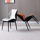 Contemporary Kitchen Dining Side Chair Wingback Parsons Chair with Carbon Steel Legs Clearhalo ' kitchen&dining_furn' 'Dining Chairs' 'Dining Tables & Seating' 'dining_chair' 'furn' 'furn_dining_chair' 'Furniture' 'furniture_dining_chair' 'Kitchen & Dining Furniture' 'kitchen' 3540305