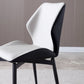 Contemporary Kitchen Dining Side Chair Wingback Parsons Chair with Carbon Steel Legs Clearhalo ' kitchen&dining_furn' 'Dining Chairs' 'Dining Tables & Seating' 'dining_chair' 'furn' 'furn_dining_chair' 'Furniture' 'furniture_dining_chair' 'Kitchen & Dining Furniture' 'kitchen' 3540312