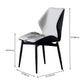 Contemporary Kitchen Dining Side Chair Wingback Parsons Chair with Carbon Steel Legs Clearhalo ' kitchen&dining_furn' 'Dining Chairs' 'Dining Tables & Seating' 'dining_chair' 'furn' 'furn_dining_chair' 'Furniture' 'furniture_dining_chair' 'Kitchen & Dining Furniture' 'kitchen' 3540320