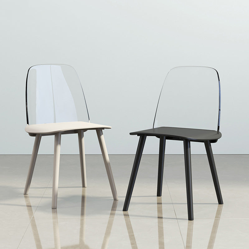 Nordic Style Plastic Dining Room Chair Armless Dining Chairs for Home Use Clearhalo ' kitchen&dining_furn' 'Dining Chairs' 'Dining Tables & Seating' 'dining_chair' 'furn' 'furn_dining_chair' 'Furniture' 'furniture_dining_chair' 'Kitchen & Dining Furniture' 'kitchen' 3540323