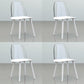 Nordic Style Plastic Dining Room Chair Armless Dining Chairs for Home Use White 4 Piece Set Clearhalo ' kitchen&dining_furn' 'Dining Chairs' 'Dining Tables & Seating' 'dining_chair' 'furn' 'furn_dining_chair' 'Furniture' 'furniture_dining_chair' 'Kitchen & Dining Furniture' 'kitchen' 3540325