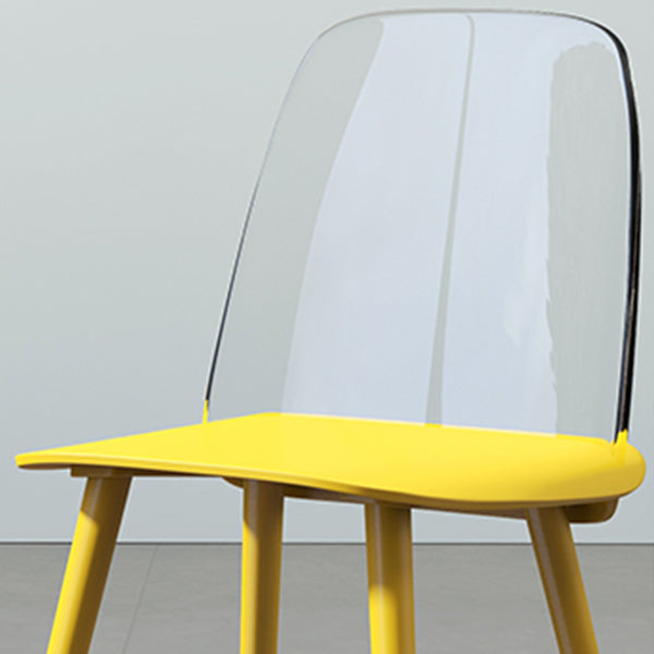 Nordic Style Plastic Dining Room Chair Armless Dining Chairs for Home Use Clearhalo ' kitchen&dining_furn' 'Dining Chairs' 'Dining Tables & Seating' 'dining_chair' 'furn' 'furn_dining_chair' 'Furniture' 'furniture_dining_chair' 'Kitchen & Dining Furniture' 'kitchen' 3540332