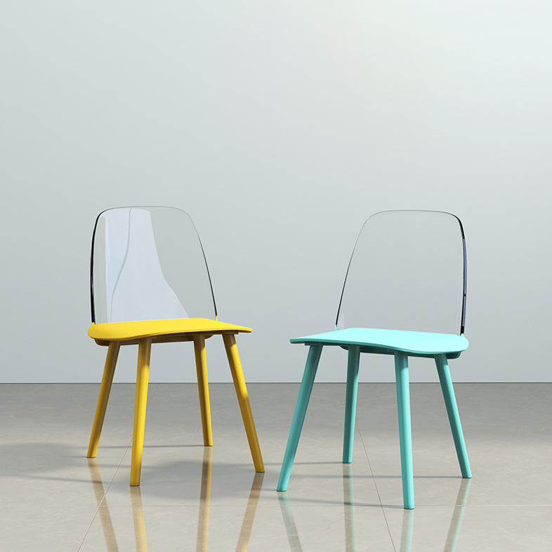Nordic Style Plastic Dining Room Chair Armless Dining Chairs for Home Use Clearhalo ' kitchen&dining_furn' 'Dining Chairs' 'Dining Tables & Seating' 'dining_chair' 'furn' 'furn_dining_chair' 'Furniture' 'furniture_dining_chair' 'Kitchen & Dining Furniture' 'kitchen' 3540334
