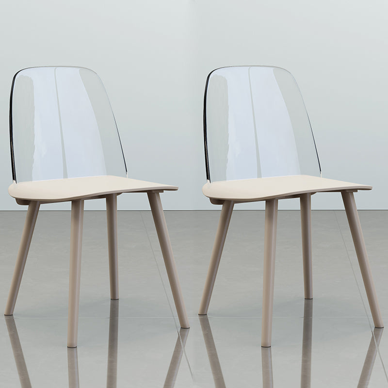 Nordic Style Plastic Dining Room Chair Armless Dining Chairs for Home Use Grey 2 Piece Set Clearhalo ' kitchen&dining_furn' 'Dining Chairs' 'Dining Tables & Seating' 'dining_chair' 'furn' 'furn_dining_chair' 'Furniture' 'furniture_dining_chair' 'Kitchen & Dining Furniture' 'kitchen' 3540336