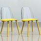 Nordic Style Plastic Dining Room Chair Armless Dining Chairs for Home Use Yellow 2 Piece Set Clearhalo ' kitchen&dining_furn' 'Dining Chairs' 'Dining Tables & Seating' 'dining_chair' 'furn' 'furn_dining_chair' 'Furniture' 'furniture_dining_chair' 'Kitchen & Dining Furniture' 'kitchen' 3540339