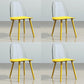 Nordic Style Plastic Dining Room Chair Armless Dining Chairs for Home Use Yellow 4 Piece Set Clearhalo ' kitchen&dining_furn' 'Dining Chairs' 'Dining Tables & Seating' 'dining_chair' 'furn' 'furn_dining_chair' 'Furniture' 'furniture_dining_chair' 'Kitchen & Dining Furniture' 'kitchen' 3540340
