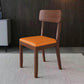 Traditional Dining Chair 16.5'' Wide Open Back Chair with 4 Legs for Home Use Orange 1 Piece Walnut Clearhalo ' kitchen&dining_furn' 'Dining Chairs' 'Dining Tables & Seating' 'dining_chair' 'furn' 'furn_dining_chair' 'Furniture' 'furniture_dining_chair' 'Kitchen & Dining Furniture' 'kitchen' 3540411