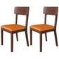 Traditional Dining Chair 16.5'' Wide Open Back Chair with 4 Legs for Home Use Orange 2 Piece Set Walnut Clearhalo ' kitchen&dining_furn' 'Dining Chairs' 'Dining Tables & Seating' 'dining_chair' 'furn' 'furn_dining_chair' 'Furniture' 'furniture_dining_chair' 'Kitchen & Dining Furniture' 'kitchen' 3540412