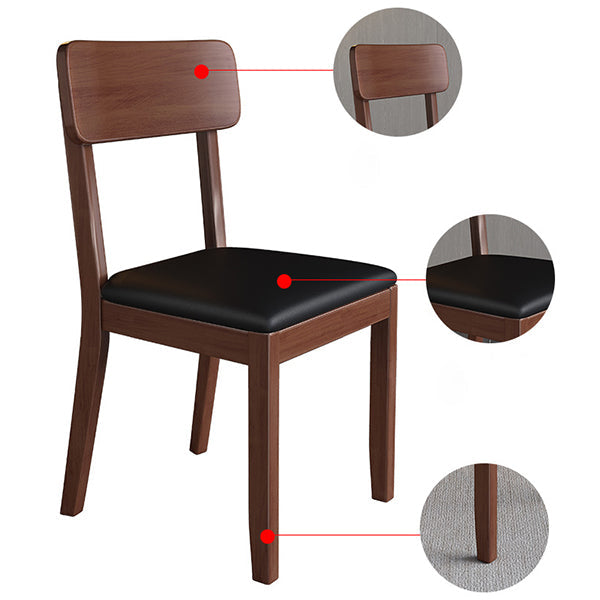 Traditional Dining Chair 16.5'' Wide Open Back Chair with 4 Legs for Home Use Clearhalo ' kitchen&dining_furn' 'Dining Chairs' 'Dining Tables & Seating' 'dining_chair' 'furn' 'furn_dining_chair' 'Furniture' 'furniture_dining_chair' 'Kitchen & Dining Furniture' 'kitchen' 3540415