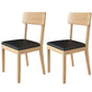 Traditional Dining Chair 16.5'' Wide Open Back Chair with 4 Legs for Home Use Black 2 Piece Set Natural Wood Clearhalo ' kitchen&dining_furn' 'Dining Chairs' 'Dining Tables & Seating' 'dining_chair' 'furn' 'furn_dining_chair' 'Furniture' 'furniture_dining_chair' 'Kitchen & Dining Furniture' 'kitchen' 3540424