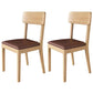 Traditional Dining Chair 16.5'' Wide Open Back Chair with 4 Legs for Home Use Brown 2 Piece Set Natural Wood Clearhalo ' kitchen&dining_furn' 'Dining Chairs' 'Dining Tables & Seating' 'dining_chair' 'furn' 'furn_dining_chair' 'Furniture' 'furniture_dining_chair' 'Kitchen & Dining Furniture' 'kitchen' 3540427