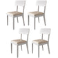 Traditional Dining Chair 16.5'' Wide Open Back Chair with 4 Legs for Home Use White 4 Piece Set White Clearhalo ' kitchen&dining_furn' 'Dining Chairs' 'Dining Tables & Seating' 'dining_chair' 'furn' 'furn_dining_chair' 'Furniture' 'furniture_dining_chair' 'Kitchen & Dining Furniture' 'kitchen' 3540431