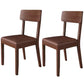 Traditional Dining Chair 16.5'' Wide Open Back Chair with 4 Legs for Home Use Brown 2 Piece Set Walnut Clearhalo ' kitchen&dining_furn' 'Dining Chairs' 'Dining Tables & Seating' 'dining_chair' 'furn' 'furn_dining_chair' 'Furniture' 'furniture_dining_chair' 'Kitchen & Dining Furniture' 'kitchen' 3540433