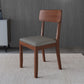 Traditional Dining Chair 16.5'' Wide Open Back Chair with 4 Legs for Home Use Grey 1 Piece Walnut Clearhalo ' kitchen&dining_furn' 'Dining Chairs' 'Dining Tables & Seating' 'dining_chair' 'furn' 'furn_dining_chair' 'Furniture' 'furniture_dining_chair' 'Kitchen & Dining Furniture' 'kitchen' 3540435