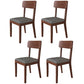 Traditional Dining Chair 16.5'' Wide Open Back Chair with 4 Legs for Home Use Grey 4 Piece Set Walnut Clearhalo ' kitchen&dining_furn' 'Dining Chairs' 'Dining Tables & Seating' 'dining_chair' 'furn' 'furn_dining_chair' 'Furniture' 'furniture_dining_chair' 'Kitchen & Dining Furniture' 'kitchen' 3540437
