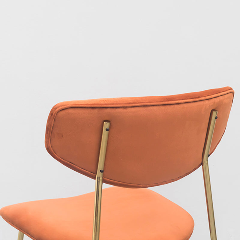 Leather Contemporary Restaurant Side Chair Open Dark Color Dining Chair Clearhalo ' kitchen&dining_furn' 'Dining Chairs' 'Dining Tables & Seating' 'dining_chair' 'furn' 'furn_dining_chair' 'Furniture' 'furniture_dining_chair' 'Kitchen & Dining Furniture' 'kitchen' 3540451