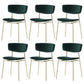 Leather Contemporary Restaurant Side Chair Open Dark Color Dining Chair Blackish Green Cotton 6 Piece Set Clearhalo ' kitchen&dining_furn' 'Dining Chairs' 'Dining Tables & Seating' 'dining_chair' 'furn' 'furn_dining_chair' 'Furniture' 'furniture_dining_chair' 'Kitchen & Dining Furniture' 'kitchen' 3540458