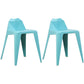 Contemporary Solid Back Dining Side Chair Kitchen Plastic Dining Side Chair Blue 2 Piece Set Clearhalo ' kitchen&dining_furn' 'Dining Chairs' 'Dining Tables & Seating' 'dining_chair' 'furn' 'furn_dining_chair' 'Furniture' 'furniture_dining_chair' 'Kitchen & Dining Furniture' 'kitchen' 3540510