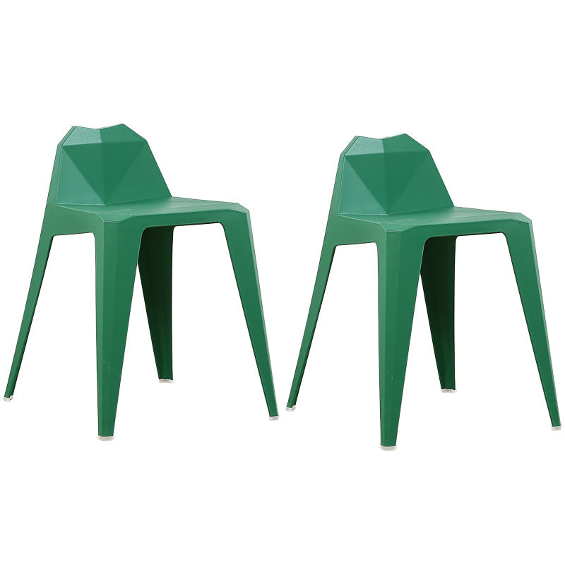 Contemporary Solid Back Dining Side Chair Kitchen Plastic Dining Side Chair Green 2 Piece Set Clearhalo ' kitchen&dining_furn' 'Dining Chairs' 'Dining Tables & Seating' 'dining_chair' 'furn' 'furn_dining_chair' 'Furniture' 'furniture_dining_chair' 'Kitchen & Dining Furniture' 'kitchen' 3540522