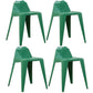 Contemporary Solid Back Dining Side Chair Kitchen Plastic Dining Side Chair Green 4 Piece Set Clearhalo ' kitchen&dining_furn' 'Dining Chairs' 'Dining Tables & Seating' 'dining_chair' 'furn' 'furn_dining_chair' 'Furniture' 'furniture_dining_chair' 'Kitchen & Dining Furniture' 'kitchen' 3540524