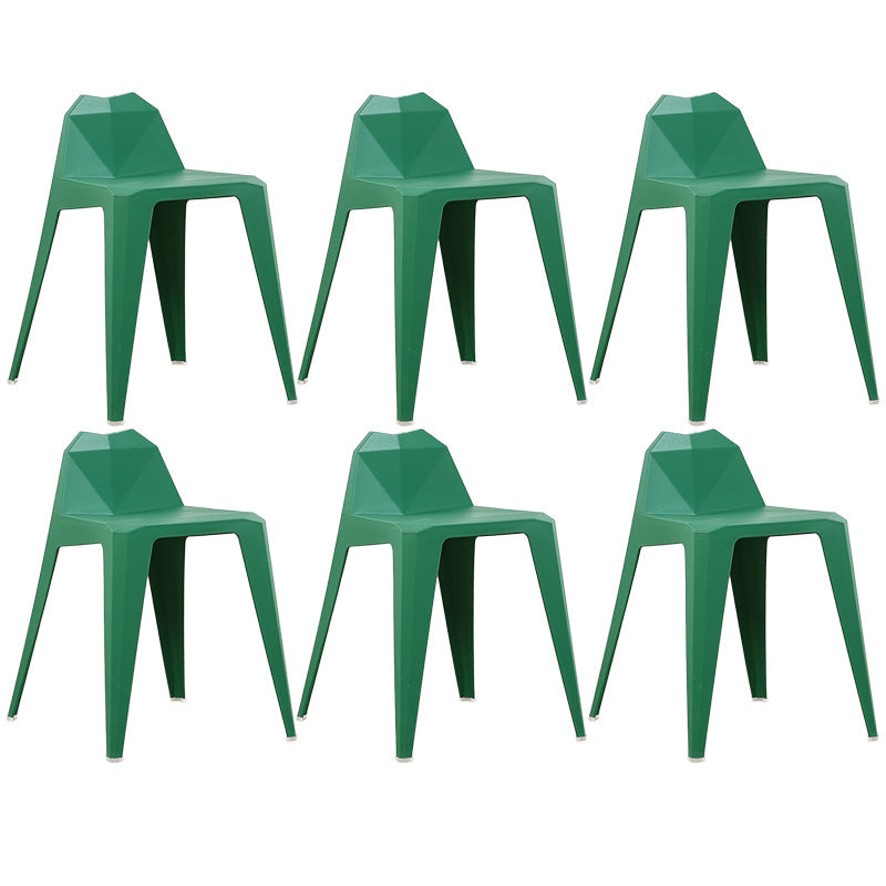 Contemporary Solid Back Dining Side Chair Kitchen Plastic Dining Side Chair Green 6 Piece Set Clearhalo ' kitchen&dining_furn' 'Dining Chairs' 'Dining Tables & Seating' 'dining_chair' 'furn' 'furn_dining_chair' 'Furniture' 'furniture_dining_chair' 'Kitchen & Dining Furniture' 'kitchen' 3540525