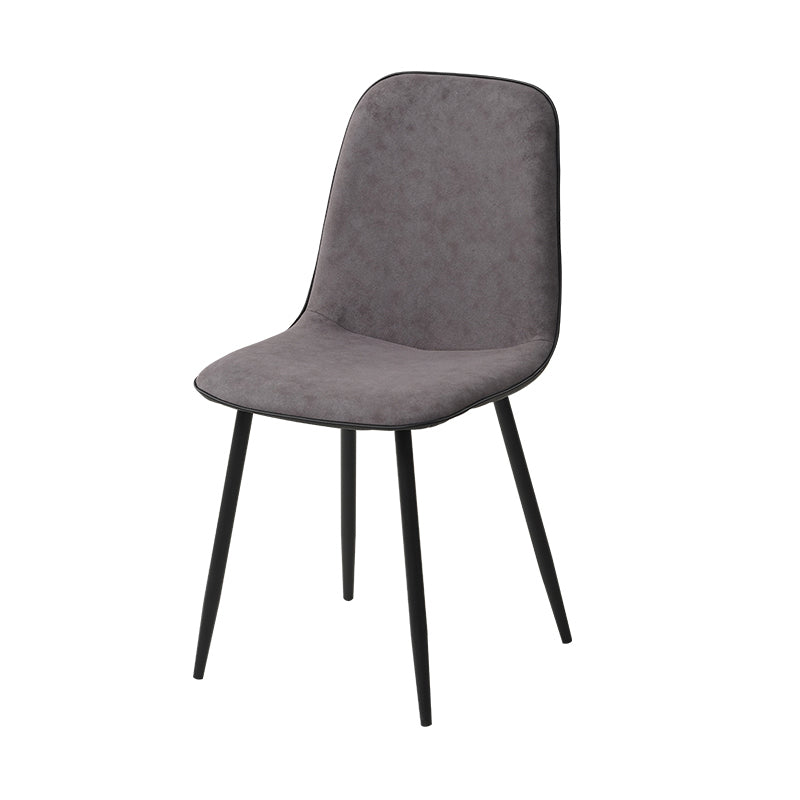 Leather Scandinavian Kitchen Side Chair Matte Finish Solid Back Dining Chair Light Brown 1 Piece Clearhalo ' kitchen&dining_furn' 'Dining Chairs' 'Dining Tables & Seating' 'dining_chair' 'furn' 'furn_dining_chair' 'Furniture' 'furniture_dining_chair' 'Kitchen & Dining Furniture' 'kitchen' 3540593
