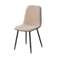 Leather Scandinavian Kitchen Side Chair Matte Finish Solid Back Dining Chair Apricot 1 Piece Clearhalo ' kitchen&dining_furn' 'Dining Chairs' 'Dining Tables & Seating' 'dining_chair' 'furn' 'furn_dining_chair' 'Furniture' 'furniture_dining_chair' 'Kitchen & Dining Furniture' 'kitchen' 3540605