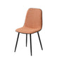 Leather Scandinavian Kitchen Side Chair Matte Finish Solid Back Dining Chair Orange Pink 1 Piece Clearhalo ' kitchen&dining_furn' 'Dining Chairs' 'Dining Tables & Seating' 'dining_chair' 'furn' 'furn_dining_chair' 'Furniture' 'furniture_dining_chair' 'Kitchen & Dining Furniture' 'kitchen' 3540614