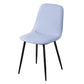 Leather Scandinavian Kitchen Side Chair Matte Finish Solid Back Dining Chair Bright Blue 1 Piece Clearhalo ' kitchen&dining_furn' 'Dining Chairs' 'Dining Tables & Seating' 'dining_chair' 'furn' 'furn_dining_chair' 'Furniture' 'furniture_dining_chair' 'Kitchen & Dining Furniture' 'kitchen' 3540626