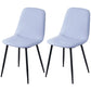 Leather Scandinavian Kitchen Side Chair Matte Finish Solid Back Dining Chair Bright Blue 2 Piece Set Clearhalo ' kitchen&dining_furn' 'Dining Chairs' 'Dining Tables & Seating' 'dining_chair' 'furn' 'furn_dining_chair' 'Furniture' 'furniture_dining_chair' 'Kitchen & Dining Furniture' 'kitchen' 3540627