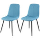 Leather Scandinavian Kitchen Side Chair Matte Finish Solid Back Dining Chair Lake Blue 2 Piece Set Clearhalo ' kitchen&dining_furn' 'Dining Chairs' 'Dining Tables & Seating' 'dining_chair' 'furn' 'furn_dining_chair' 'Furniture' 'furniture_dining_chair' 'Kitchen & Dining Furniture' 'kitchen' 3540645