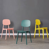 Modern Kitchen Dining Side Chair Plastic Opening Back Dining Side Chair Clearhalo ' kitchen&dining_furn' 'Dining Chairs' 'Dining Tables & Seating' 'dining_chair' 'furn' 'furn_dining_chair' 'Furniture' 'furniture_dining_chair' 'Kitchen & Dining Furniture' 'kitchen' 3540691