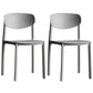 Minimalist Opening Back Dining Side Chair Kitchen Plastic Dining Side Chair Grey 2 Piece Set Clearhalo ' kitchen&dining_furn' 'Dining Chairs' 'Dining Tables & Seating' 'dining_chair' 'furn' 'furn_dining_chair' 'Furniture' 'furniture_dining_chair' 'Kitchen & Dining Furniture' 'kitchen' 3540696