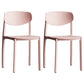 Minimalist Opening Back Dining Side Chair Kitchen Plastic Dining Side Chair Pink 2 Piece Set Clearhalo ' kitchen&dining_furn' 'Dining Chairs' 'Dining Tables & Seating' 'dining_chair' 'furn' 'furn_dining_chair' 'Furniture' 'furniture_dining_chair' 'Kitchen & Dining Furniture' 'kitchen' 3540702
